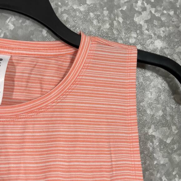 Athleta Women’s Coral Stripe Cloudlight Muscle Tee - Size Small - Athleisure Top - Picture 3 of 8